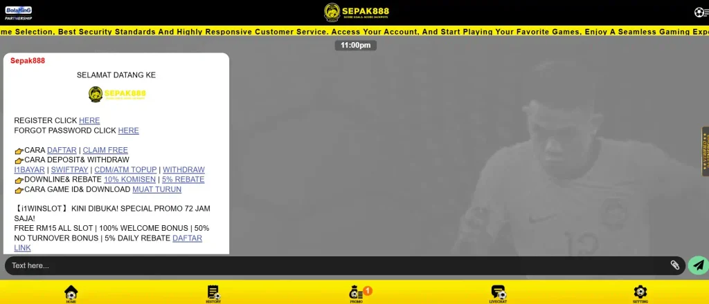 Sepak888 Customer Support